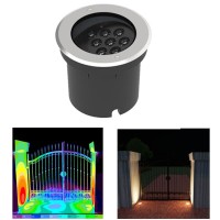 18W LED Bodeneinbauleuchte mit schrägem LED zur Wand Objekt Beleuchtung IP67