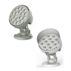 12W/18W DC24V/AC230V Rund LED Aussenfluter Strahler  8/15/60° IP65