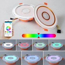 7,5W AC220V Bluetooth RGBW Farbwechsel LED Deckenleuchte mit Lautsprecher