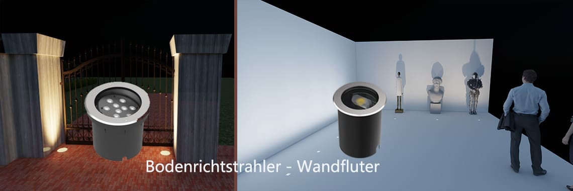 Bodenrichtstrahler-Wandfluter-IP67-Wasserdicht