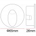 1,5W Rund/Quadratisch LED Treppenleuchte Innenraum Warmweiß