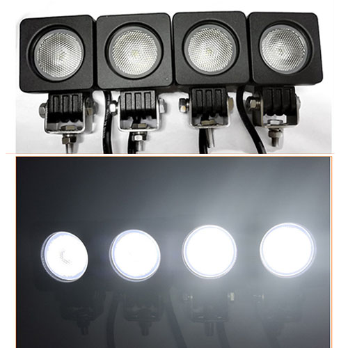 TolleTour Rechteck LED Arbeitsscheinwerfer IP67 Wasserdicht 12V 24V LED  Scheinwerfer für LKW,Offroad, SUV, ATV,traktor Rückfahrscheinwerfer 48W 2  Stück