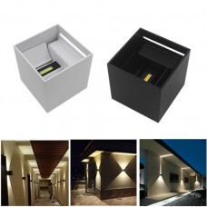 12W AC230V COB LED Up u. Down Außenwandleuchte Lichtstrahl einstellbar IP65