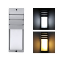 8W AC220V COB LED Außenwandleuchte Wandlampe Grau Wasserdicht IP65