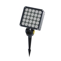 24W DC24V Eckig LED Gartenspot Gartenstrahler Scheinwerfer Aussen IP65