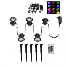 10W AC220V 4er-Set RGB LED Gartenspots Gartenstrahler Erdspießstrahler