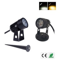 3W AC220V/DC12V mini LED Gartenspot Gartenstrahler IP65