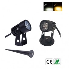 3W AC220V/DC12V mini LED Gartenspot Gartenstrahler IP65