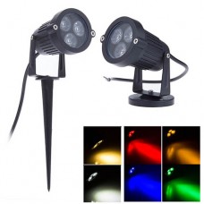 3W AC220V/DC12V High Power LED Gartenspot mit Sockel/Erdspieß IP65