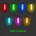 6-LED Bunt Rot Grün Blau Gelb LED Wandleuchte Wandlampe Solarleuchte