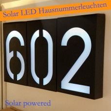 0-9 Solar Powered LED Hausnummernleuchten Türschildleuchten