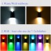 Warm-Weiß / RGB Solar LED Wandlampe Gartenlampe Solarleuchte mit 3 LEDs IP65