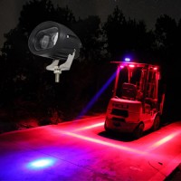 10W DC12V -80V mini LED Gabelstapler Warnleuchte Warnspot Arbeitslampe IP67 Blau/Rot