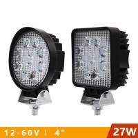 27W DC12V-60V LED Arbeitsscheinwerfer Zusatzscheinwerfer IP67 Spot Beam/Flood Beam